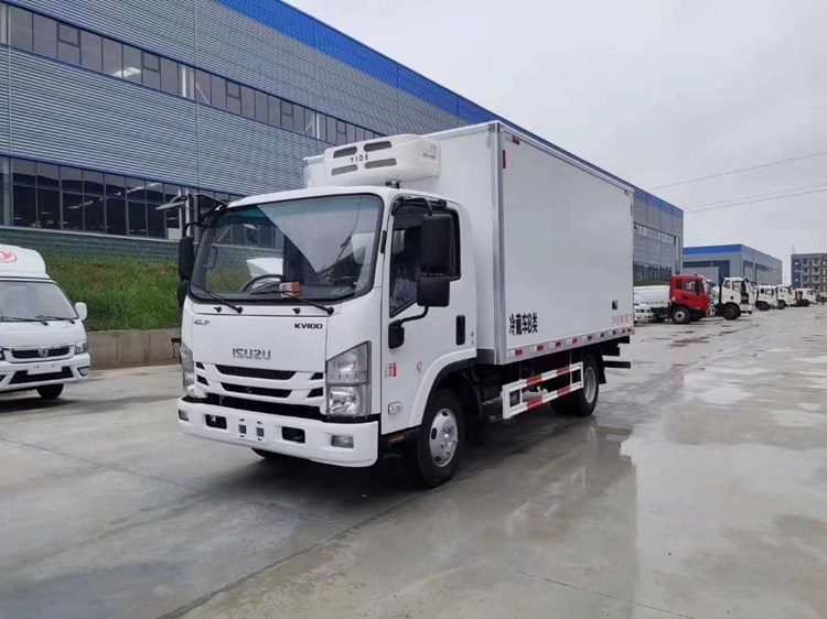 國六4米2五十鈴KV100藍牌冷藏車