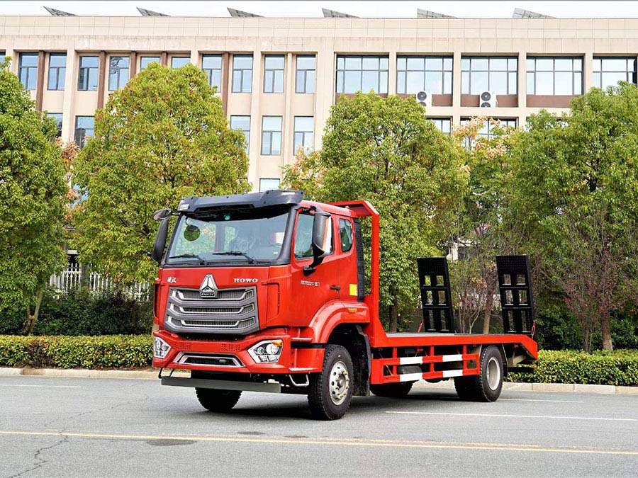重汽豪沃單橋平板車