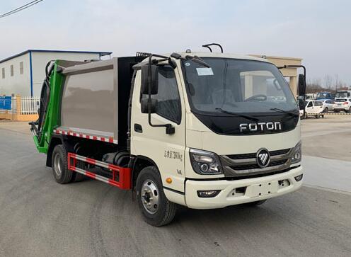 國六福田壓縮式垃圾車