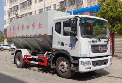 國六東風多利卡D9 21方散裝飼料運輸車