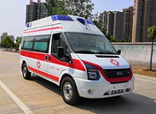 國六福特新世代V348短軸柴油運輸型救護車