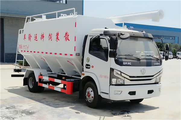 國六東風多利卡12方散裝飼料運輸車