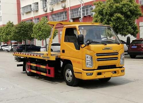 國(guó)六江鈴平板一拖二清障車(chē)