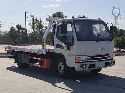 國六江淮駿鈴平板一拖二清障車