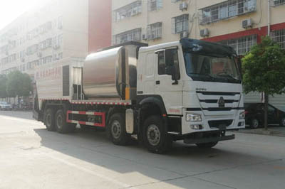 國六重汽前四后八同步碎石封層車
