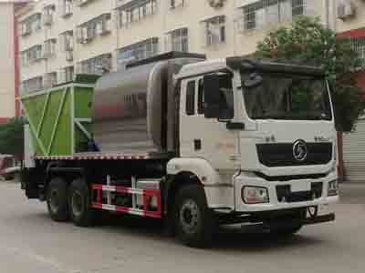 國六陜汽德龍后八輪同步碎石封層車