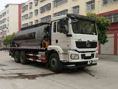 國六陜汽德龍后八輪11方瀝青灑布車